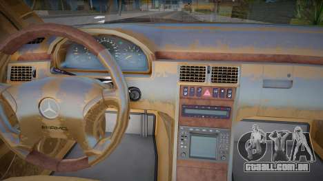 Mercedes Benz W210 E55 96 Interior - Jawa Brown para GTA San Andreas