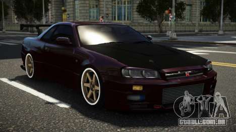 Nissan Skyline R34 GT-R Spec-V ST V1.2 para GTA 4