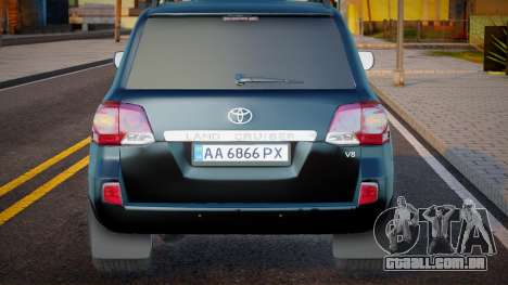 Toyota Land Cruiser 200 Ukr Plate para GTA San Andreas