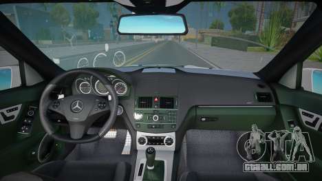 Mercedes-Benz C63 W204 AMG Rus Plate para GTA San Andreas
