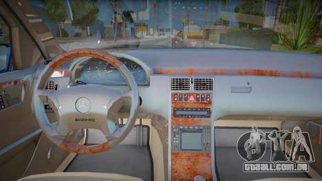 Mercedes Benz W210 E55 96 Interior - Light Beige para GTA San Andreas