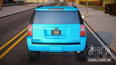 Chevrolet Tahoe 2018 Blue para GTA San Andreas