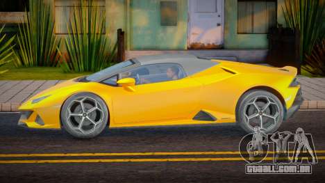 Lamborghini Huracan EVO Spyder Ukr Plate para GTA San Andreas