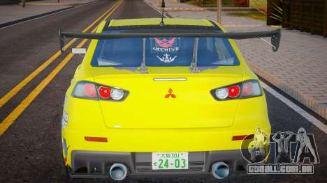 Mitsubishi Lancer Evo X Time Attack para GTA San Andreas