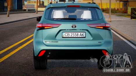 Toyota Highlander 2021 UKR para GTA San Andreas