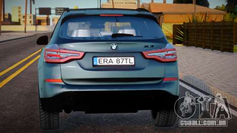 BMW X3 2021 Euro Placa para GTA San Andreas
