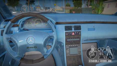 Mercedes Benz W210 E55 96 Interior - Aquamarine para GTA San Andreas