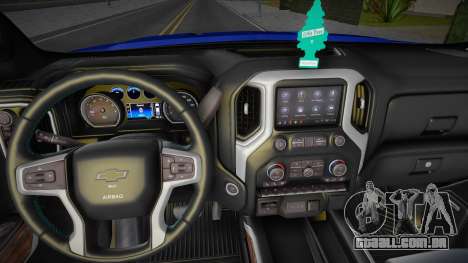 Chevrolet Silverado RST Single Cab 2021 BLUE para GTA San Andreas