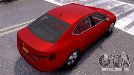 Skoda Superb III USA Plate para GTA 4