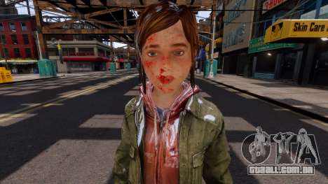 Ellie Wintercoat TLOU blood para GTA 4