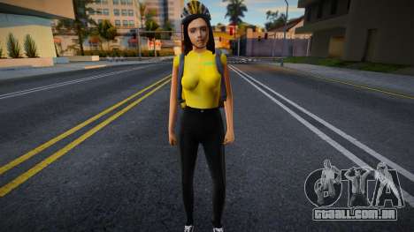 Mulher de entrega Glovo para GTA San Andreas