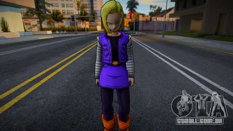 Android 18 from DBZ Shin Budokai para GTA San Andreas