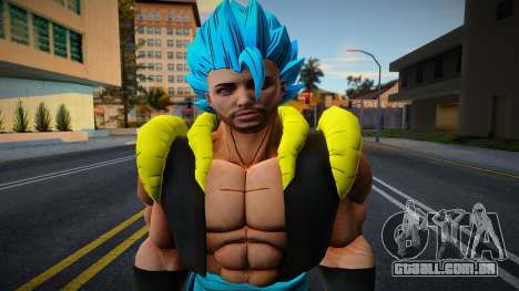 Gogeta realista fusión jugador de GTA 5 para GTA San Andreas