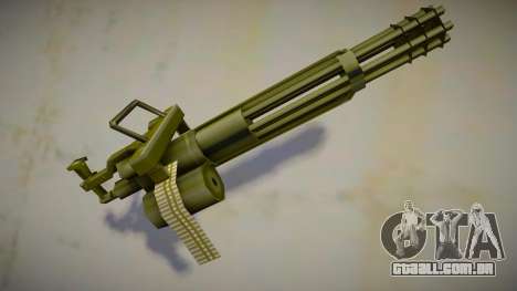 Retextured minigun v1 para GTA San Andreas