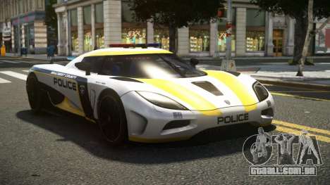 Koenigsegg Agera SC Police para GTA 4