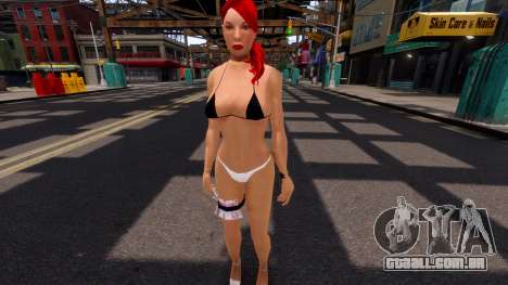 FMP Bikini Blue And Red Hair Skin v1 para GTA 4
