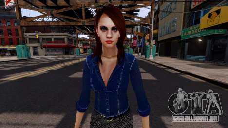 Jill Valentine Secretary Mod (Ped) para GTA 4