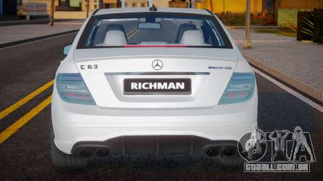 Mercedes-Benz C63 AMG W204 Rich para GTA San Andreas