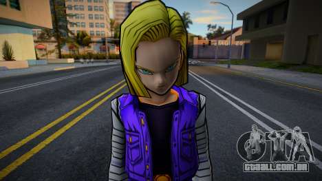 Android 18 from DBZ Shin Budokai para GTA San Andreas