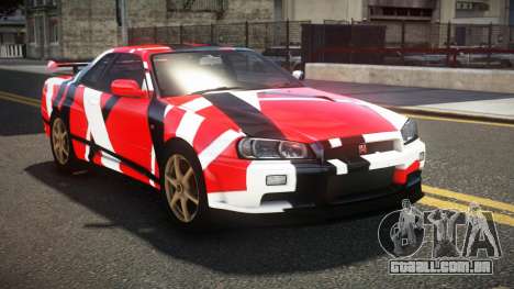 Nissan Skyline R34 UnE V-Spec S8 para GTA 4