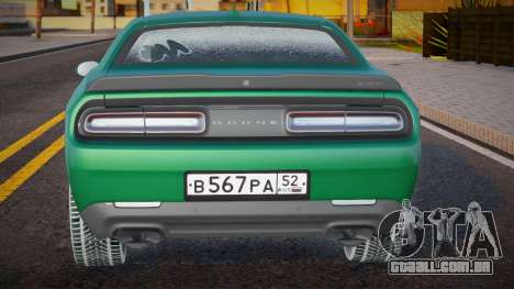 Dodge Hellcat Green para GTA San Andreas