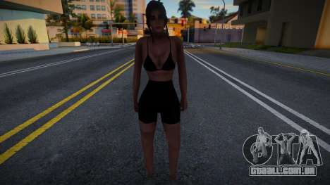 Menina no sutiã preto e bicicletas para GTA San Andreas