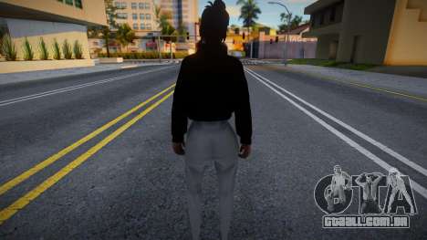 Zipka preto e moletons brancos para GTA San Andreas