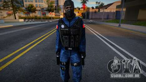 Um novo policial em uma balaclava para GTA San Andreas