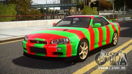 Nissan Skyline R34 UnE V-Spec S11 para GTA 4