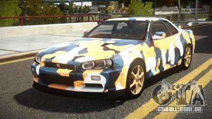 Nissan Skyline R34 UnE V-Spec S10 para GTA 4