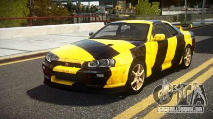 Nissan Skyline R34 UnE V-Spec S6 para GTA 4