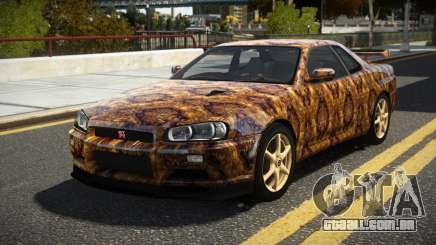 Nissan Skyline R34 UnE V-Spec S3 para GTA 4