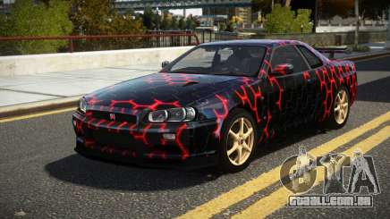 Nissan Skyline R34 UnE V-Spec S5 para GTA 4