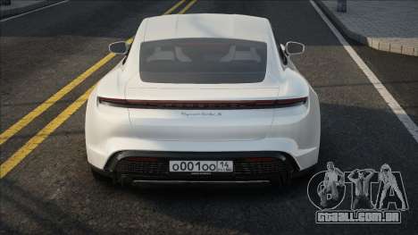 Porsche Taycan White CCD para GTA San Andreas