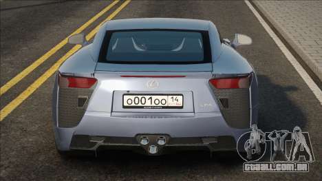 Lexus LFA CCD para GTA San Andreas