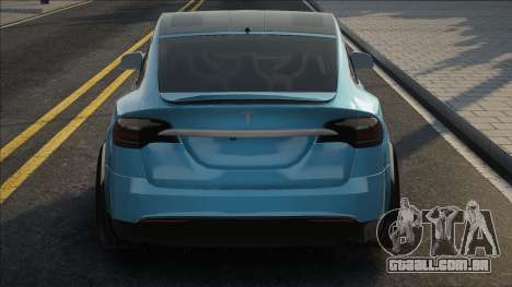 Tesla Model X Blue para GTA San Andreas