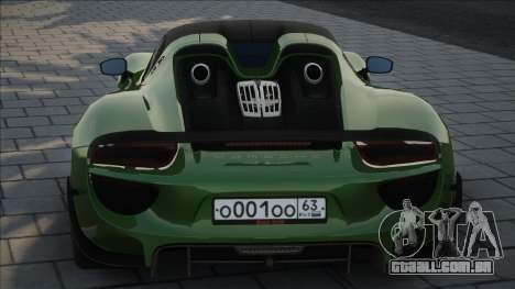 Porsche 918 Green para GTA San Andreas