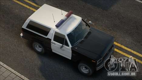 Ford Bronco Police 1982 V1.1 para GTA San Andreas
