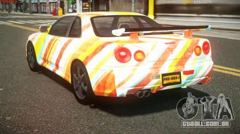 Nissan Skyline R34 L-Sport S8 para GTA 4