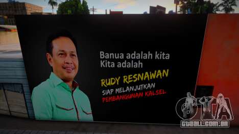 Spanduk Rudi Resnawan para GTA San Andreas