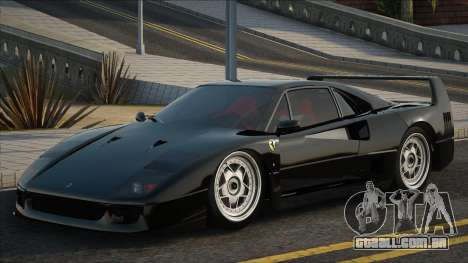 Ferrari F40 CCD Black para GTA San Andreas