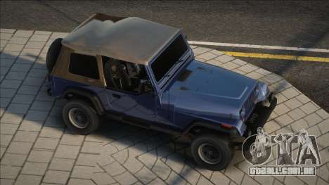 Jeep Wrangler Blue para GTA San Andreas