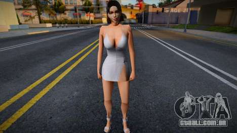 White Outfit girl para GTA San Andreas