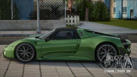 Porsche 918 Green para GTA San Andreas