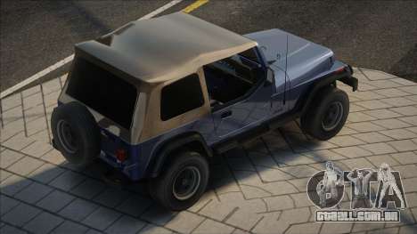 Jeep Wrangler Blue para GTA San Andreas
