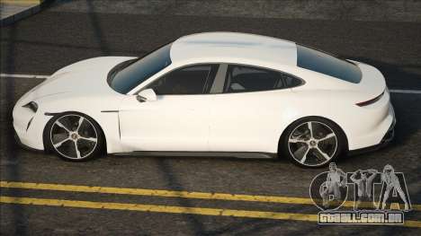 Porsche Taycan White CCD para GTA San Andreas