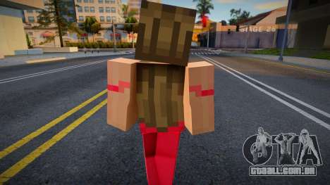Hfyri Minecraft Ped para GTA San Andreas
