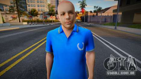 Um homem de camiseta azul para GTA San Andreas