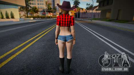 Sarah Brayan Vegas Cow Girl Red Outfit para GTA San Andreas