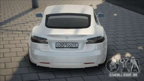 Tesla Model S White para GTA San Andreas